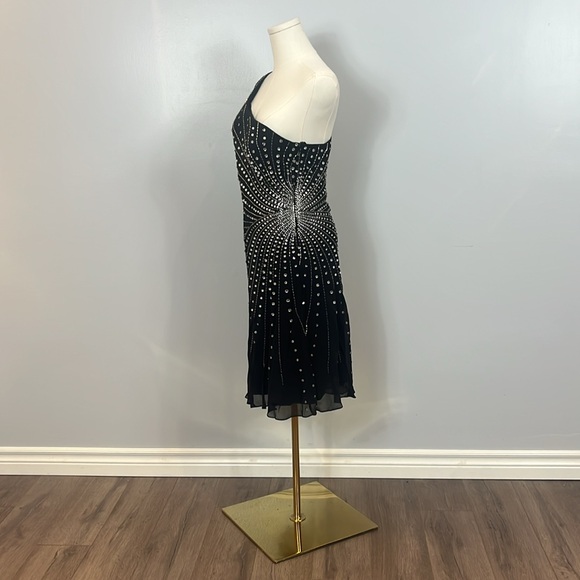 Scala Vintage Black Short Silk Dress - Picture 8 of 16